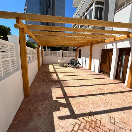 Lujoso Bajo Terasa Piscina Aire Cerca Playa Pueblo Apartmán