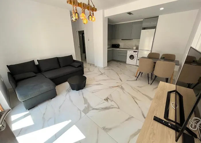 Lujoso Bajo Terasa Piscina Aire Cerca Playa Pueblo *